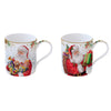 Santa is Coming Set of 2 350ml Mugs