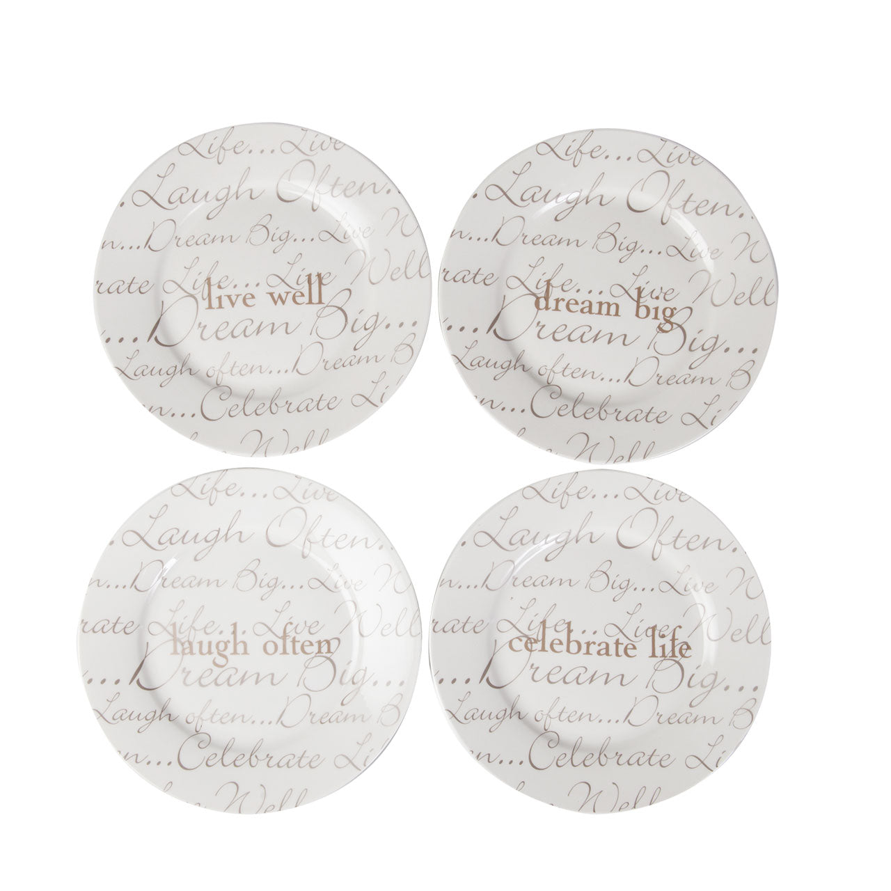 Celebration Set of 4 Dessert Plates