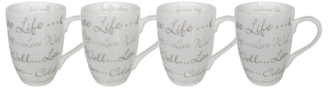 Celebration Set of 4 Mugs