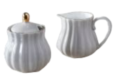 Royale Grey Creamer & Sugar Set