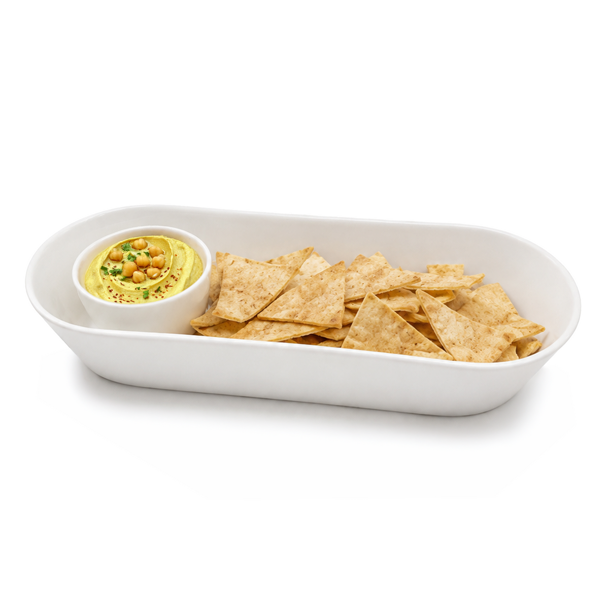 Zahara 40cm (15.8in) 2pc Chip & Dip Boat